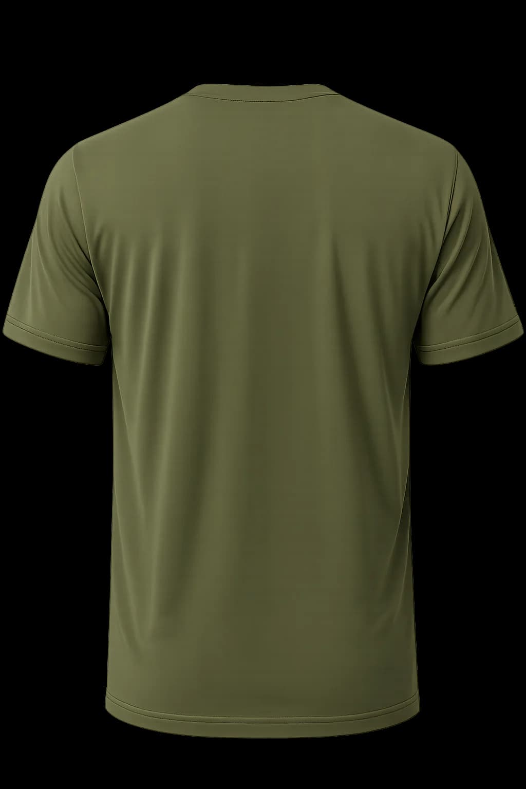 Custom Dark Green T-Shirt back