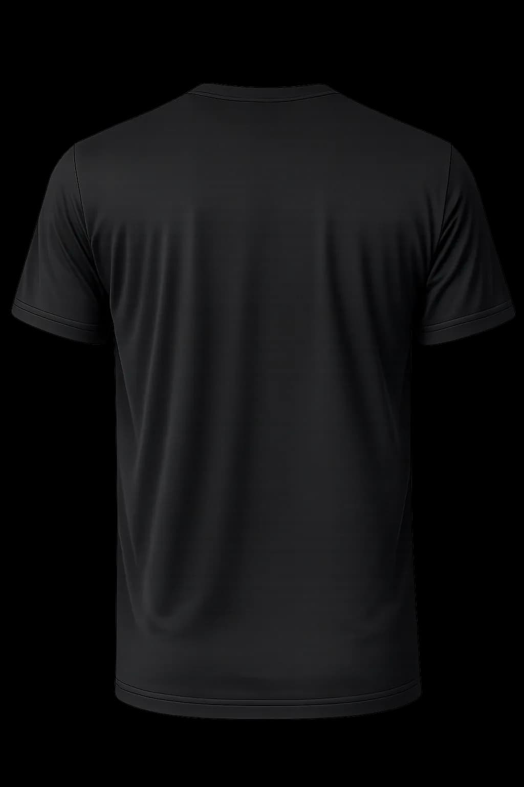 Custom Black T-Shirt back