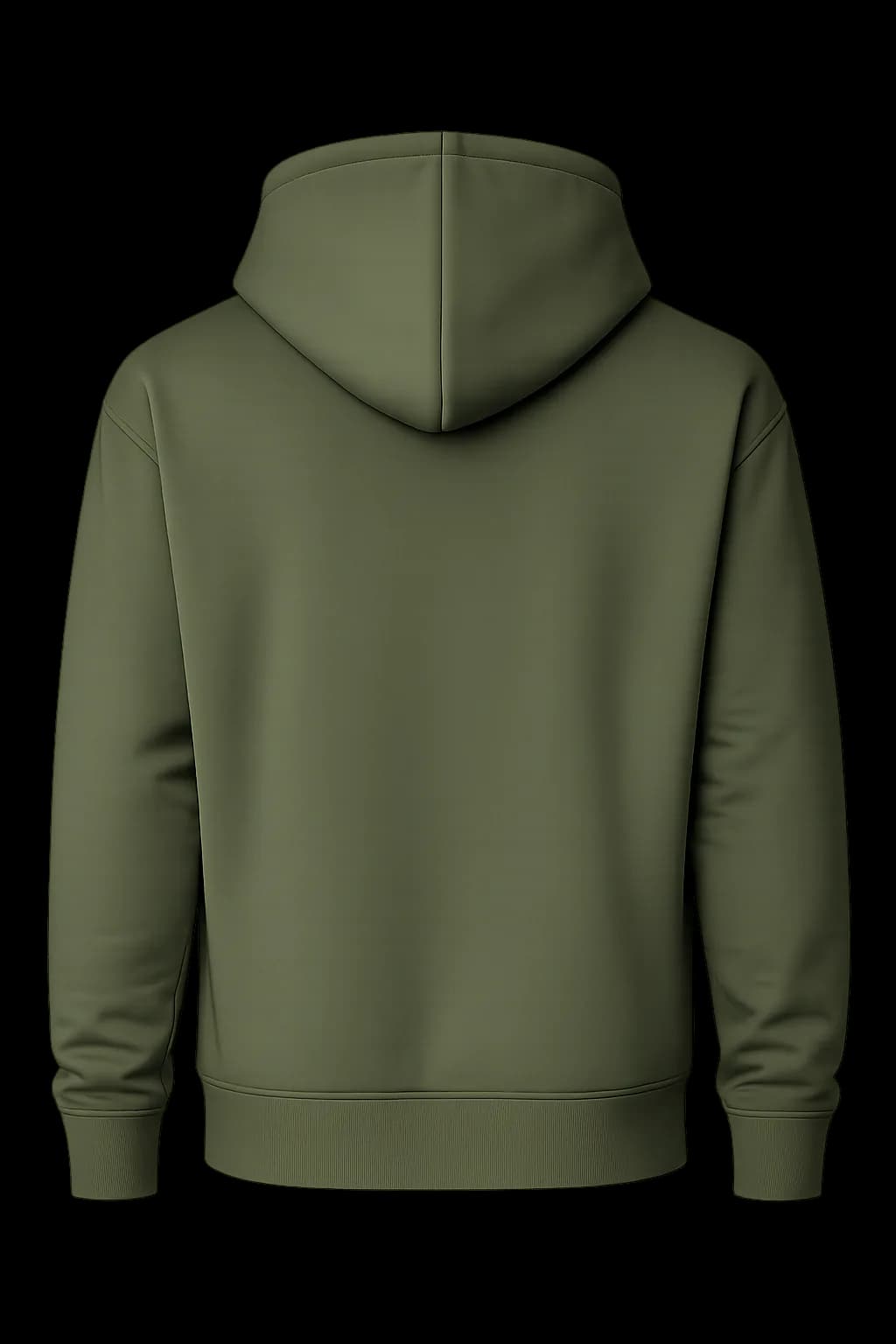 Custom Dark Green Hoodie back