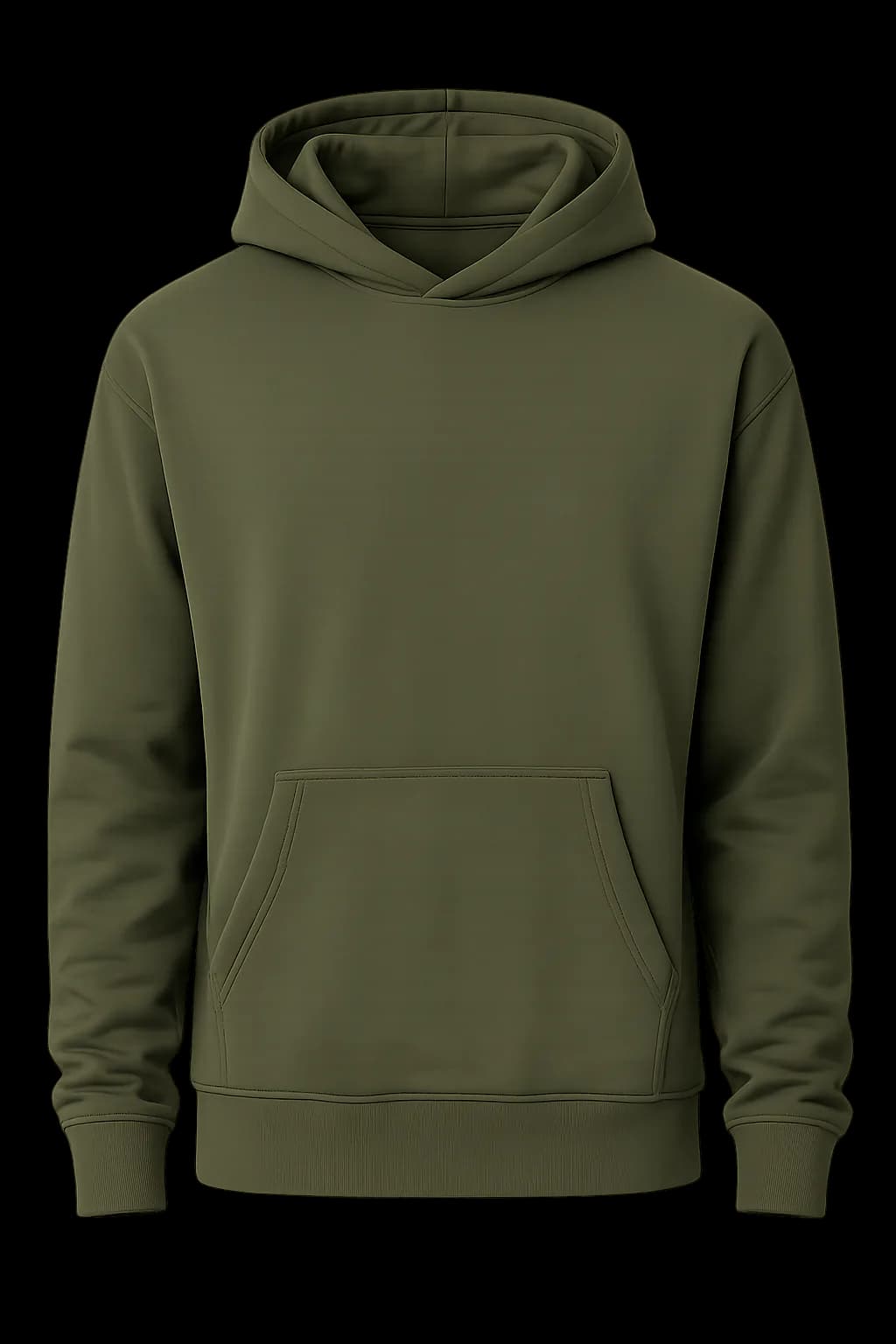 Custom Dark Green Hoodie front